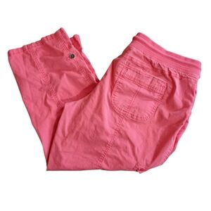 Maurice's Coral/Pink Pull On Cropped Pants Size XL